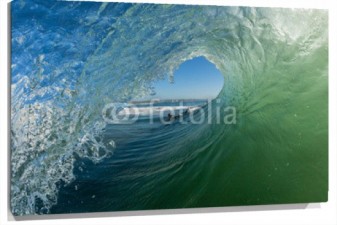 Lienzo Ola y surfista